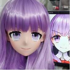 (GLA068)Customize Character'! Female/Girl Resin Full/Half Head With Lock Anime Cosplay Japanese Animego Kigurumi Mask (GLA068)Customize Character'! Female/Girl Resin Full/Half Head With Lock Anime Cosplay Japanese Animego Kigurumi Mask